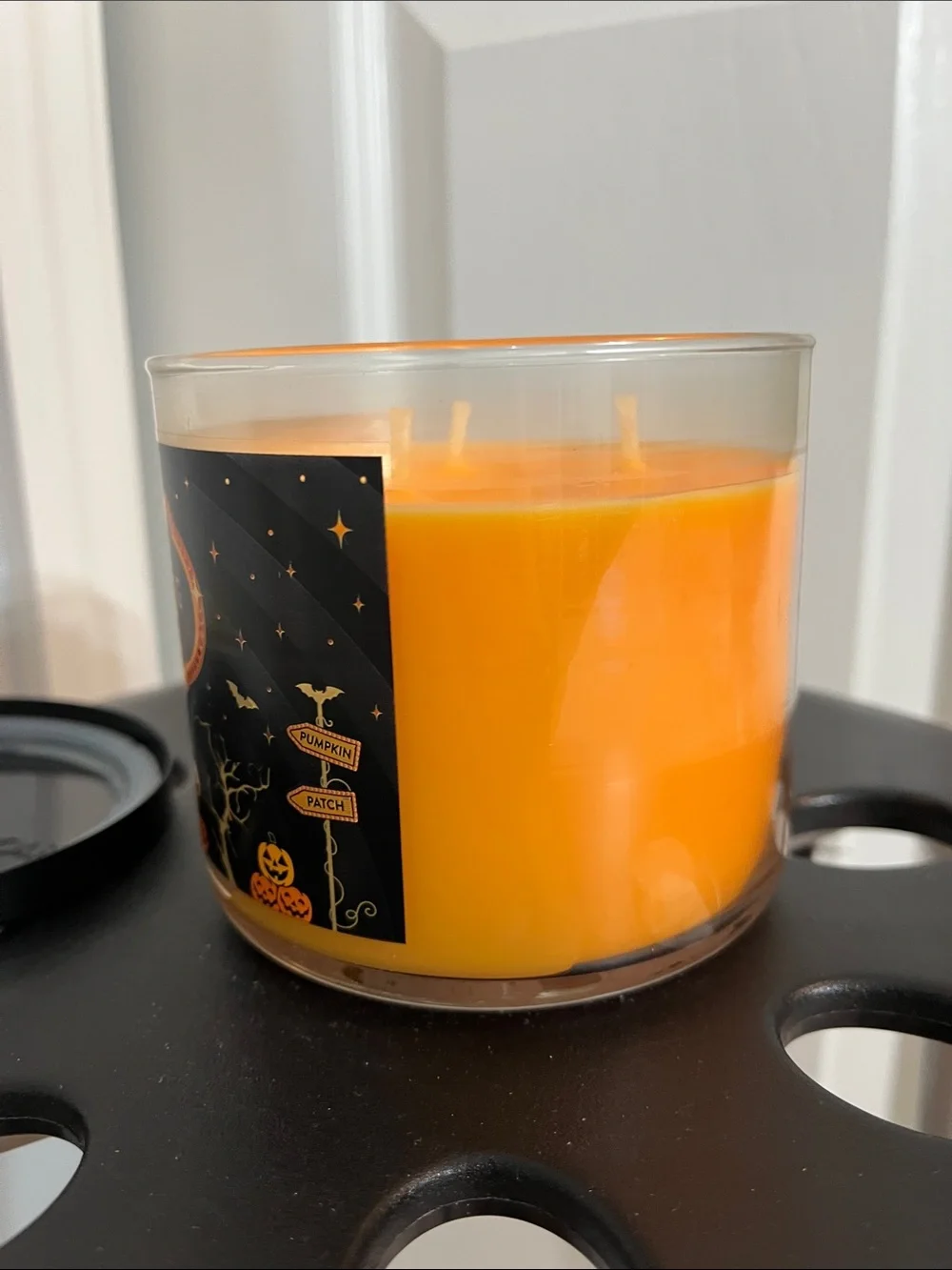 Bath & Body Works Pumpkin Carving 3-Wick Halloween Candle NEW